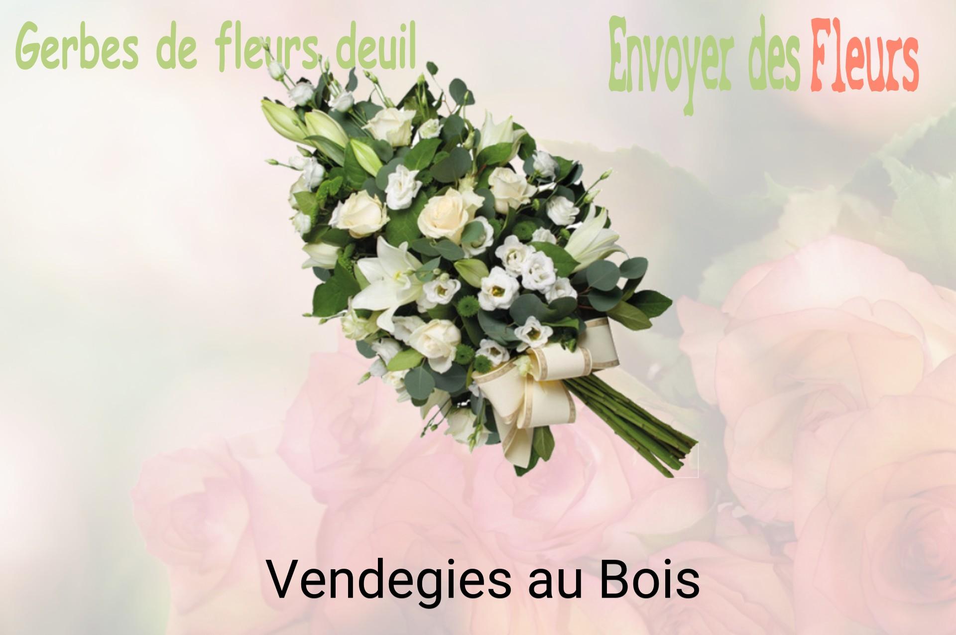 Gerbe de fleurs de deuil livrée à Vendegies-au-Bois
